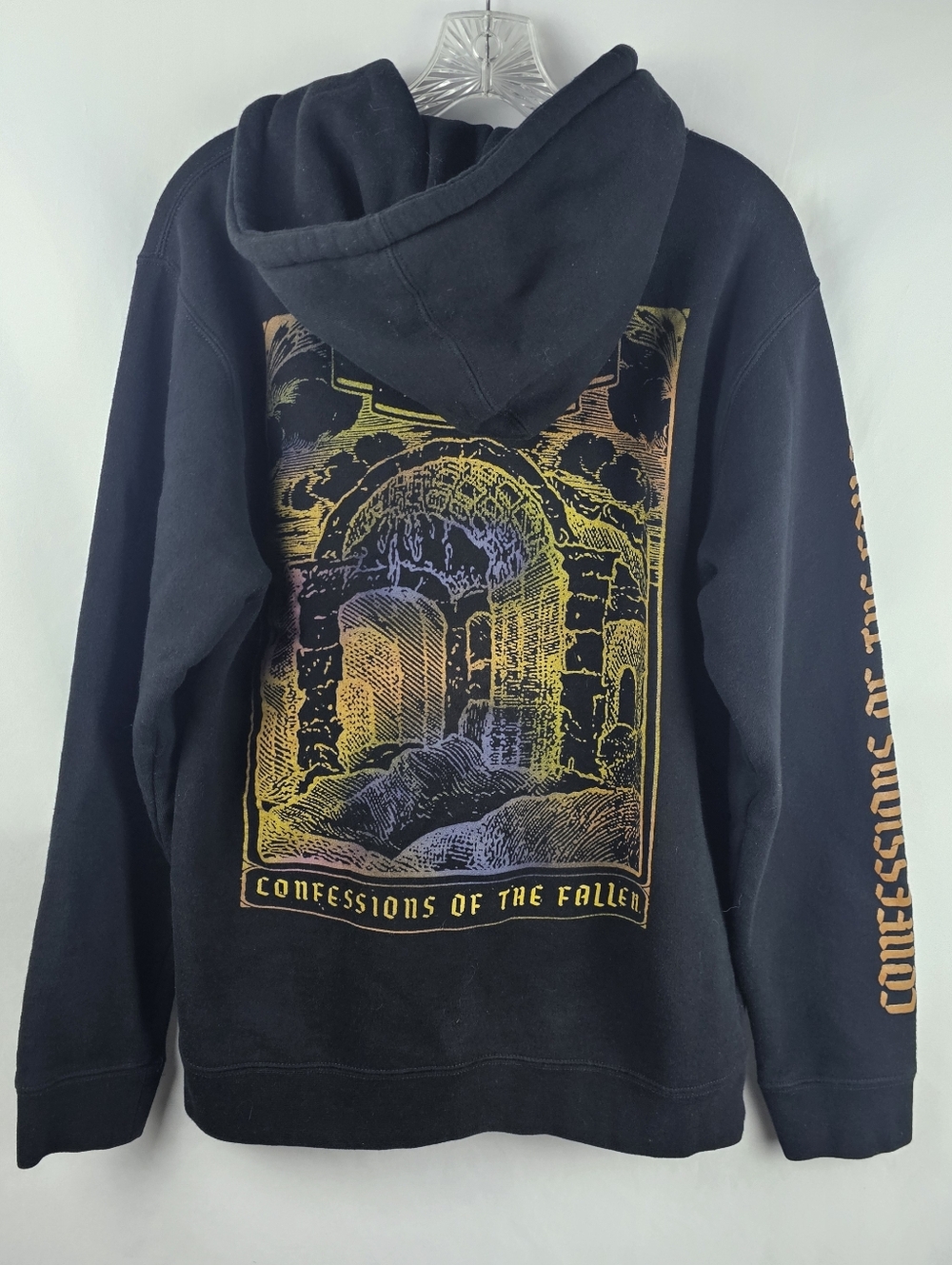 Staind Confessions Of The Fallen Black Pullover Hoodie Men's Sm Logo Grunge